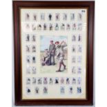 50 x Cigarette CARDS. Pictures demonstrate Golfing Skills and Rules. Framed "Copes Golfers". Early