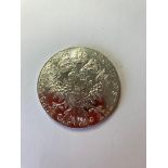 Silver Marie Theresa Thaler COIN, dated 1780. Excellent condition.