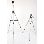 Two Jessops Camera Tripods. One Extendable to 90cm, the other 140cm.