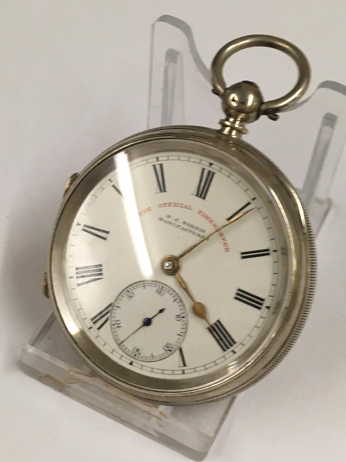 Antique silver lever pocket watch ( Coventry ). Ticks if shaken but no key . Sold with no guarantees - Image 4 of 11