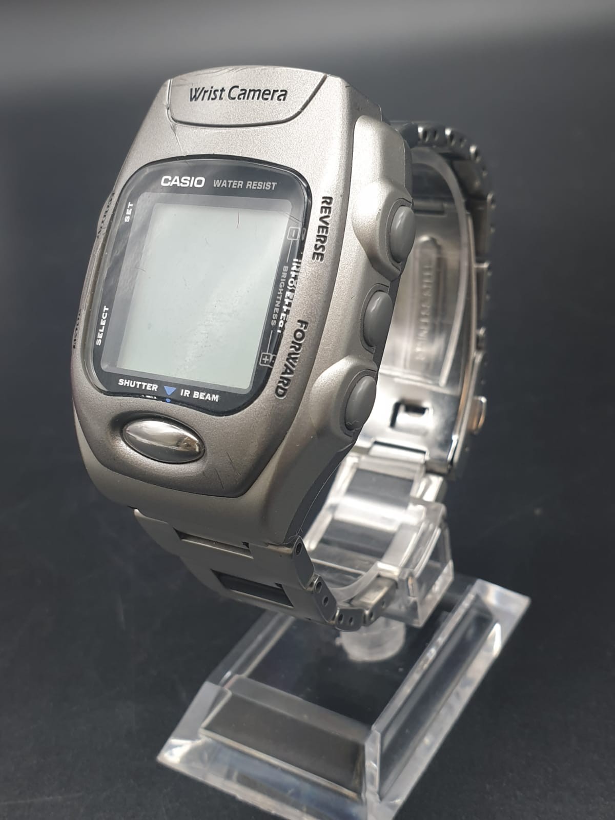 Casio Wrist Camera WQV Watch. Stainless Steel strap. Comes with all original paperwork, infra red - Image 8 of 12