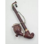 A Vintage Italian Alps Smokers Pipe. 17cm