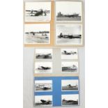2 Aircraft Scrapbooks of incredible black and white original photos from the 1950's to 1970's.