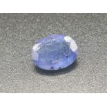 2 Cts Natural Tanzanite with US UGL Appraisal Report.