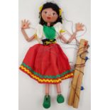 A Vintage Pelham Puppets Gypsy Doll. Good Condition, in original box.