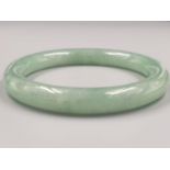 Light green jade bangle weight 41g and 5.5cm diameter inner width