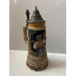 Vintage musical beer stein. Very good condition for age, mechanical key and sound are excellent.