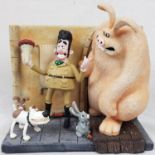A Rare Vintage Wallace and Gromit Large Statue. The Curse of the Were-Rabbit. Limited Edition,