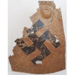 WW2 German Aircraft Fragment. Aircraft or find location not known.