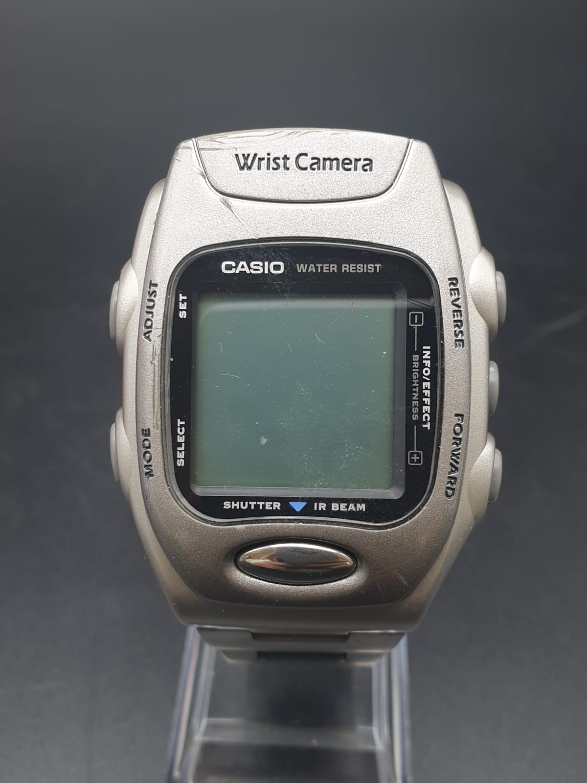 Casio Wrist Camera WQV Watch. Stainless Steel strap. Comes with all original paperwork, infra red - Image 2 of 12