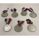 Selection of seven medallions celebrating Royal Jubilee's and Coronations from the 1930s