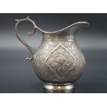 Persian Islamic solid silver jug hallmarked on base 103.9g. Height: 7.3cm