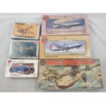 4 Model Airfix and 2 Academy Minicraft Kits. Including an opened Vickers Vanguard kit and The Alfa