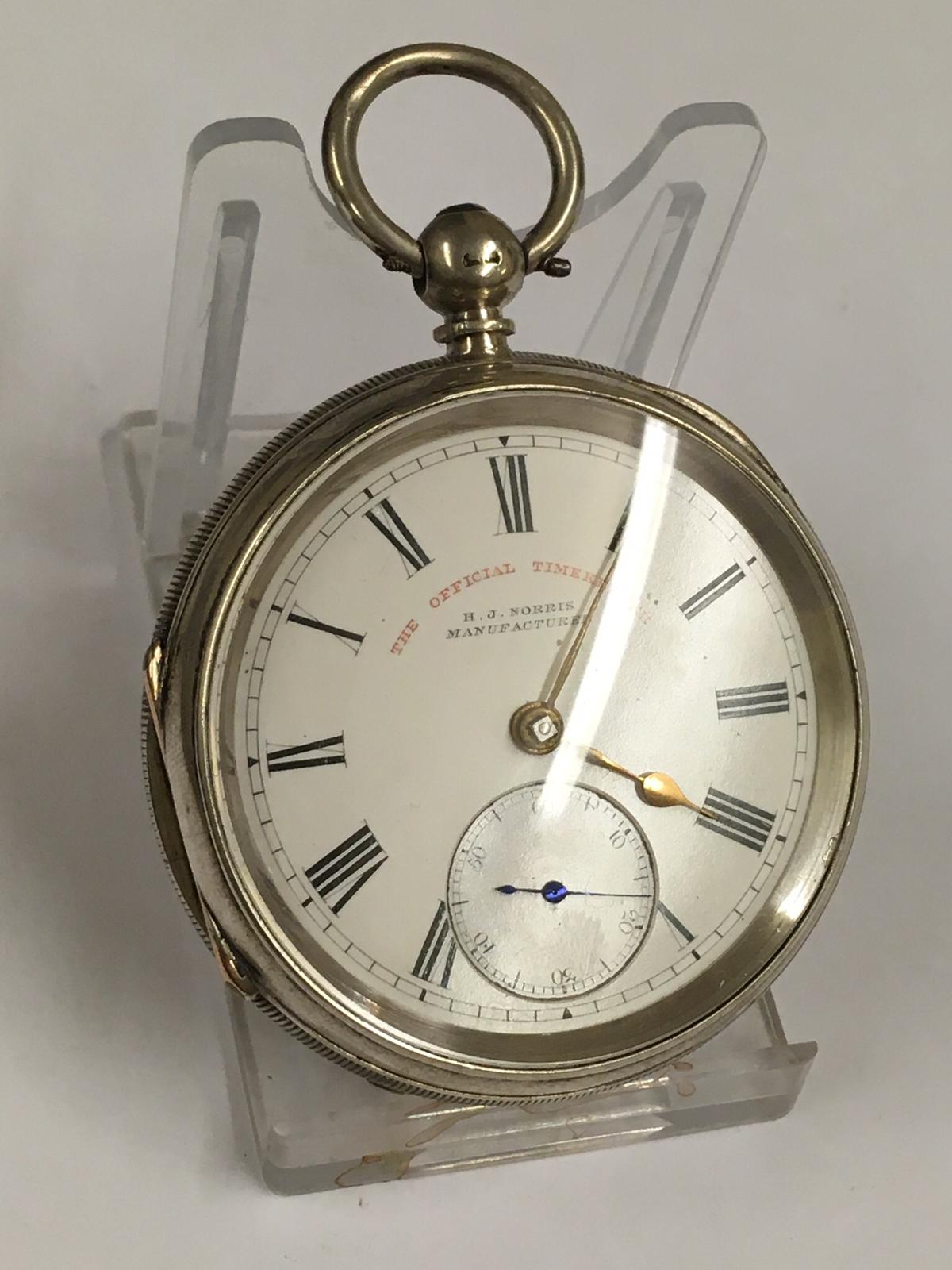 Antique silver lever pocket watch ( Coventry ). Ticks if shaken but no key . Sold with no guarantees - Image 5 of 11