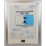 A SIGNED AND FRAMED SPURS FOOTBALL SHIRT FROM 2007 SIGNED BY PAUL ROBINSON, DIDIER ZOKORO,