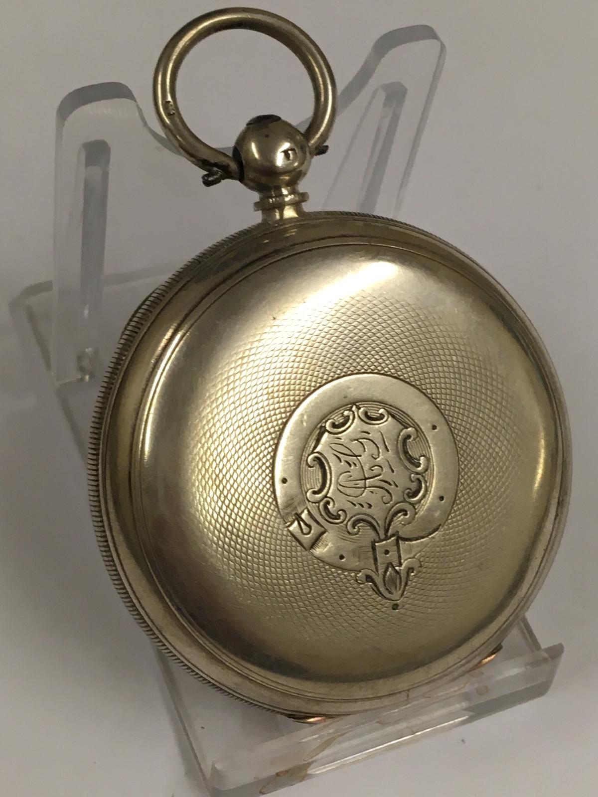 Antique silver lever pocket watch ( Coventry ). Ticks if shaken but no key . Sold with no guarantees - Image 2 of 11