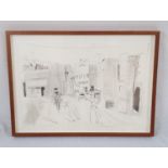 Untitled (Marrakech) by Michael Heindorff Pencil on paper - signed by the artist. In frame - 65 x
