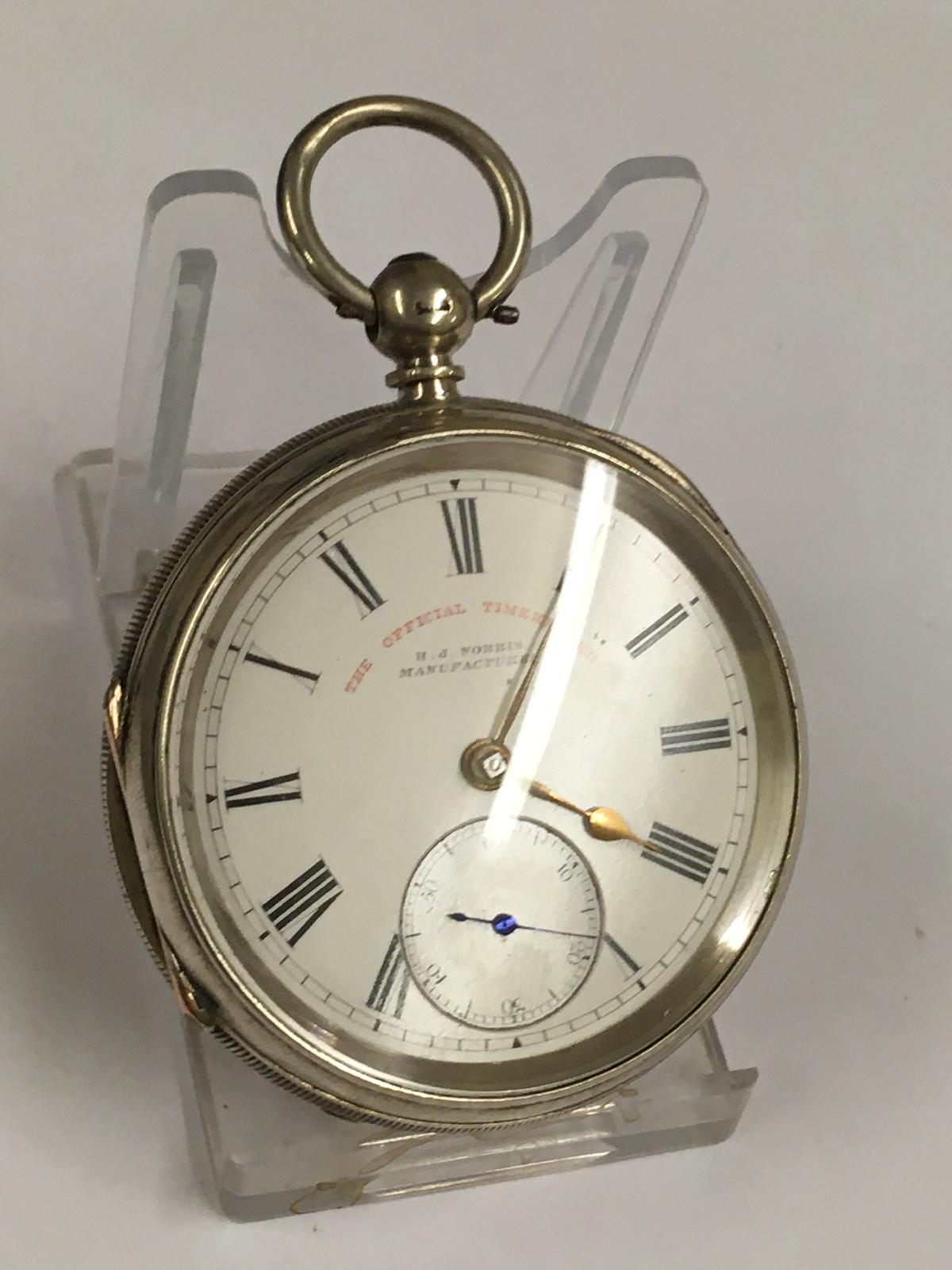 Antique silver lever pocket watch ( Coventry ). Ticks if shaken but no key . Sold with no guarantees - Image 8 of 11