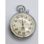 Rare Vintage Sekonda Pocket Stop Watch - Made in the USSR. In Full Working Order. 5cm diameter. In