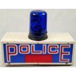 A Vintage British Police Car Siren. Needs to be wired up to an electrical supply. 52 x 38cm