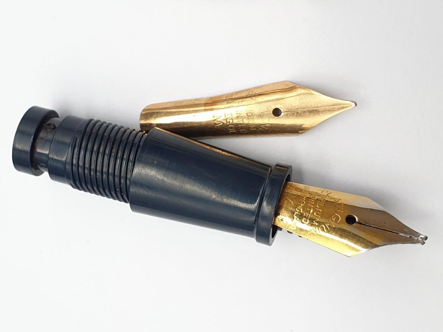 Four 14K Yellow Gold Fountain Pen Nibs. - Image 3 of 8