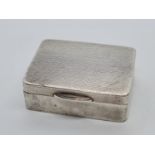 Early Solid Silver Pill Box - Birmingham 1931 Hallmark. 26.2g