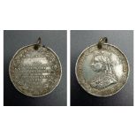 1896 Queen Victoria Medal for Punctual School Attendance.