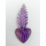 45ct natural carved amethyst stone