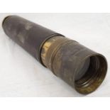 WW1 Private Purchase Telescope. Inscribed ?Capt James 77 Bty VI Howitzer?.
