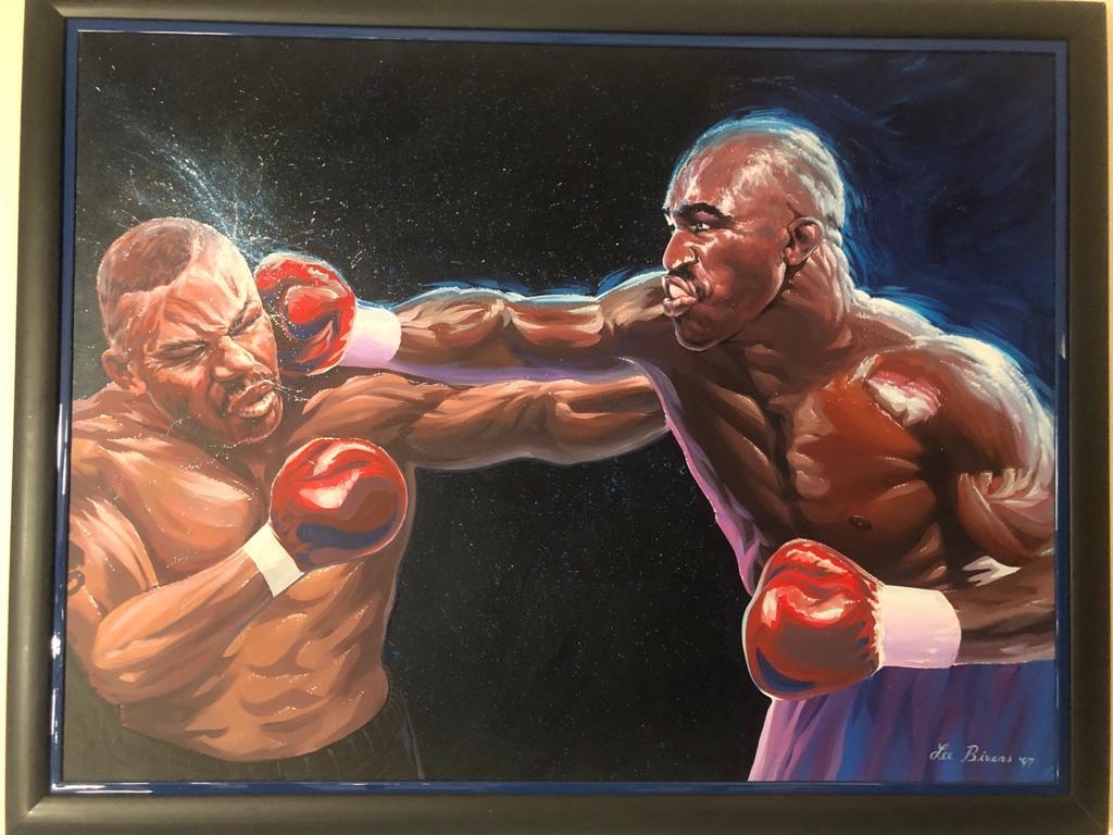Tyson v Holyfield 2 by Lee Bivens, Oil on Canvas. One of the USA's premier realism artists