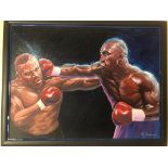 Tyson v Holyfield 2 by Lee Bivens, Oil on Canvas. One of the USA's premier realism artists