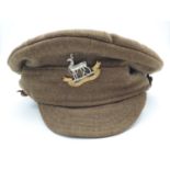 Film Prop WW1 British Tommy Trench Cap with Royal Warwickshire Cap Badge. This came from the