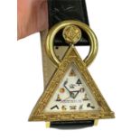 Rare vintage Masonic Waltham watch, working when tested but sold with no guarantees