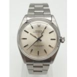 ROLEX OYSTER PERPETUAL WATCH IN STAINLESS STEEL, GOOD CODITION FWO 36MM