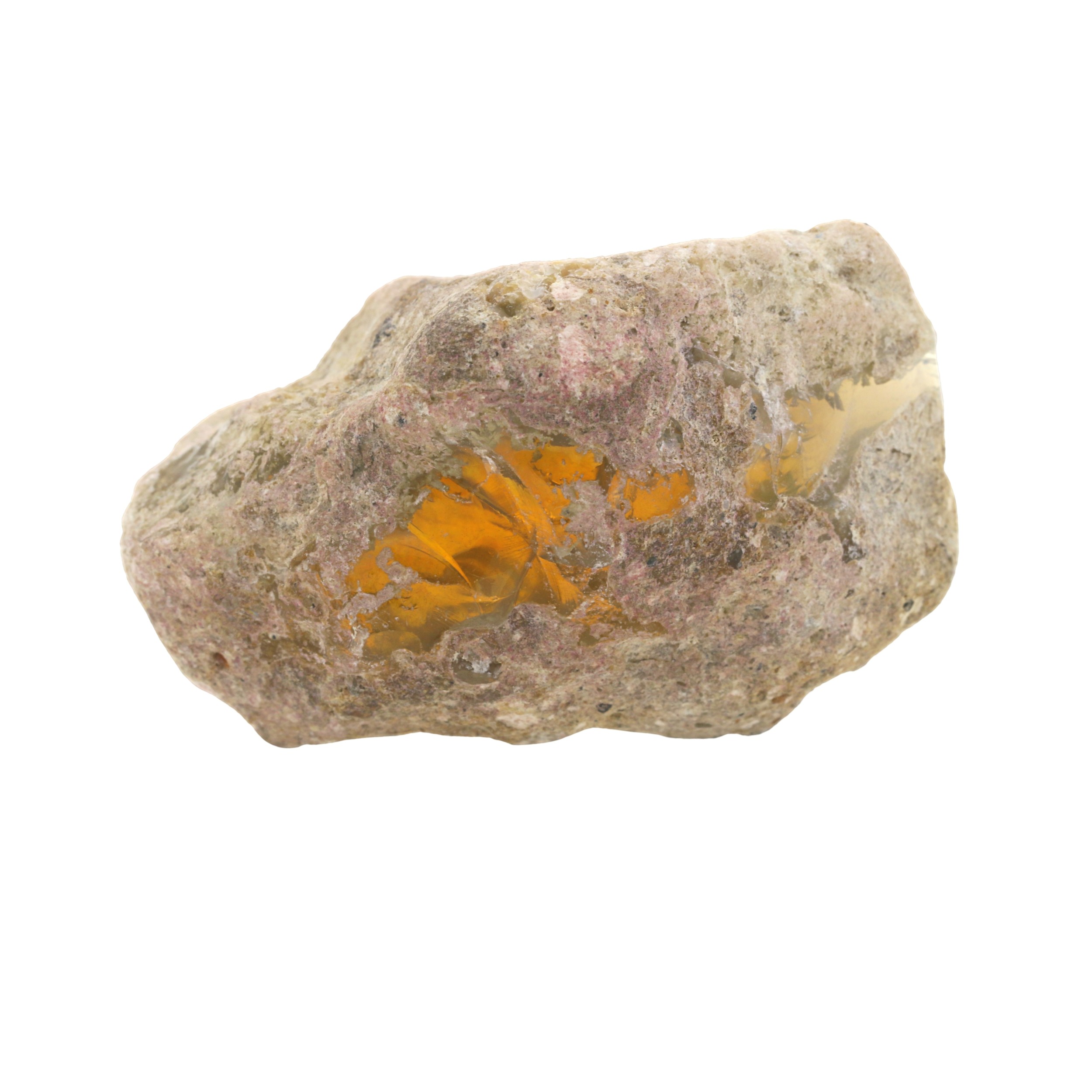 A 113.11ct of Rough Yellow Opal in Natural Form. 42.00x28.00x21.00mm - Image 2 of 6