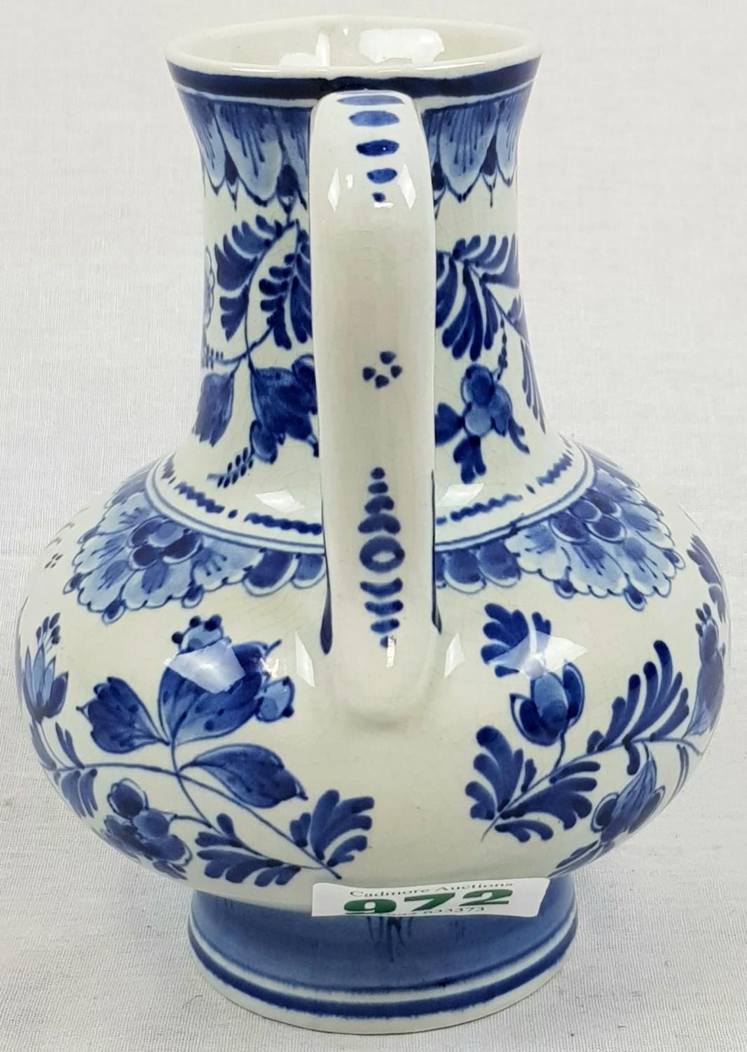 Vintage Delft Blue and White Water Jug. Signed on Base. Good Condition. 18cm tall. - Image 2 of 4