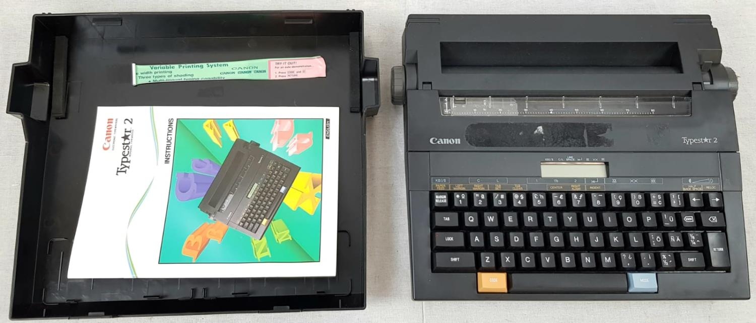 Canon Typestar 2 Portable Electronic Typewriter. Go back in time with this vintage word processor. - Image 2 of 5