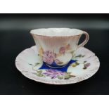 Vintage Japonica Porcelain Cup and Saucer. Beautifully decorated. 8cm diameter.
