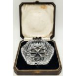 Crystal ashtray in presentation box