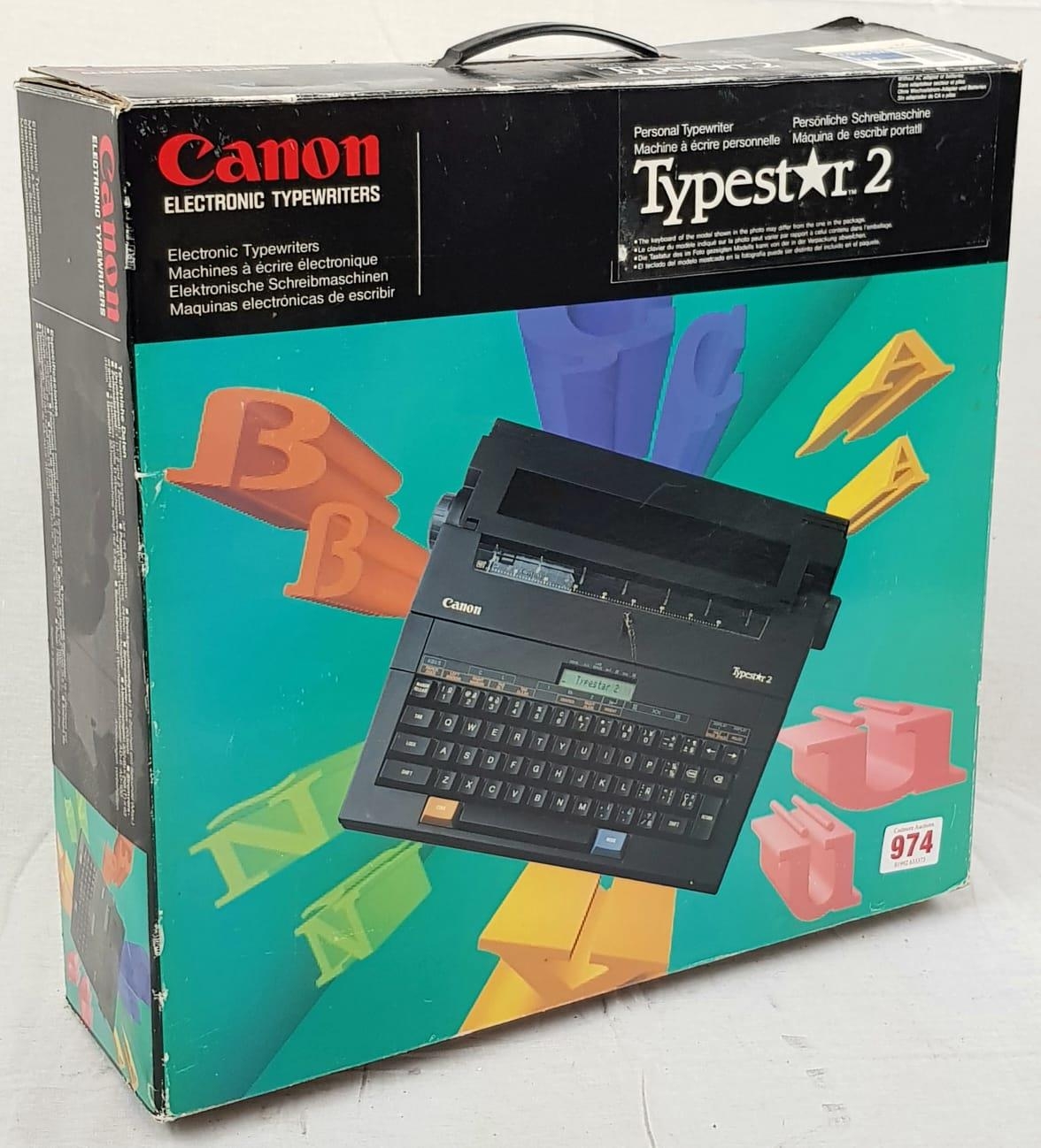 Canon Typestar 2 Portable Electronic Typewriter. Go back in time with this vintage word processor. - Image 3 of 5