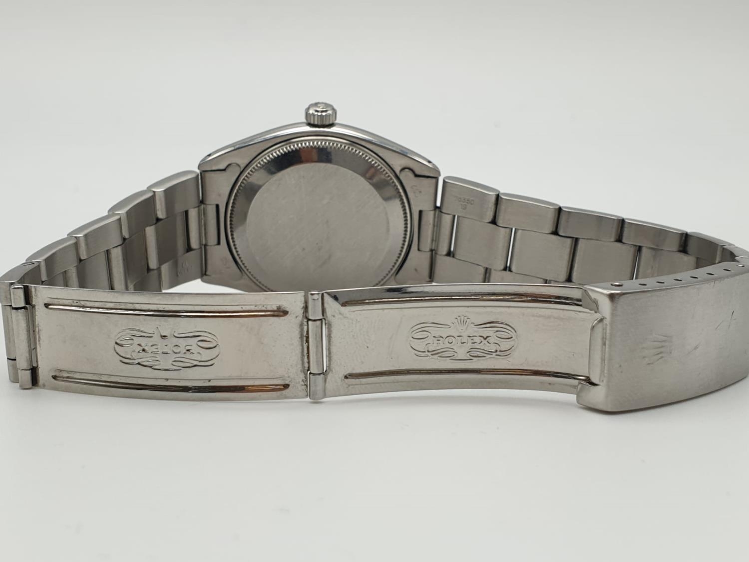 ROLEX OYSTER PERPETUAL WATCH IN STAINLESS STEEL, GOOD CODITION FWO 36MM - Image 7 of 10