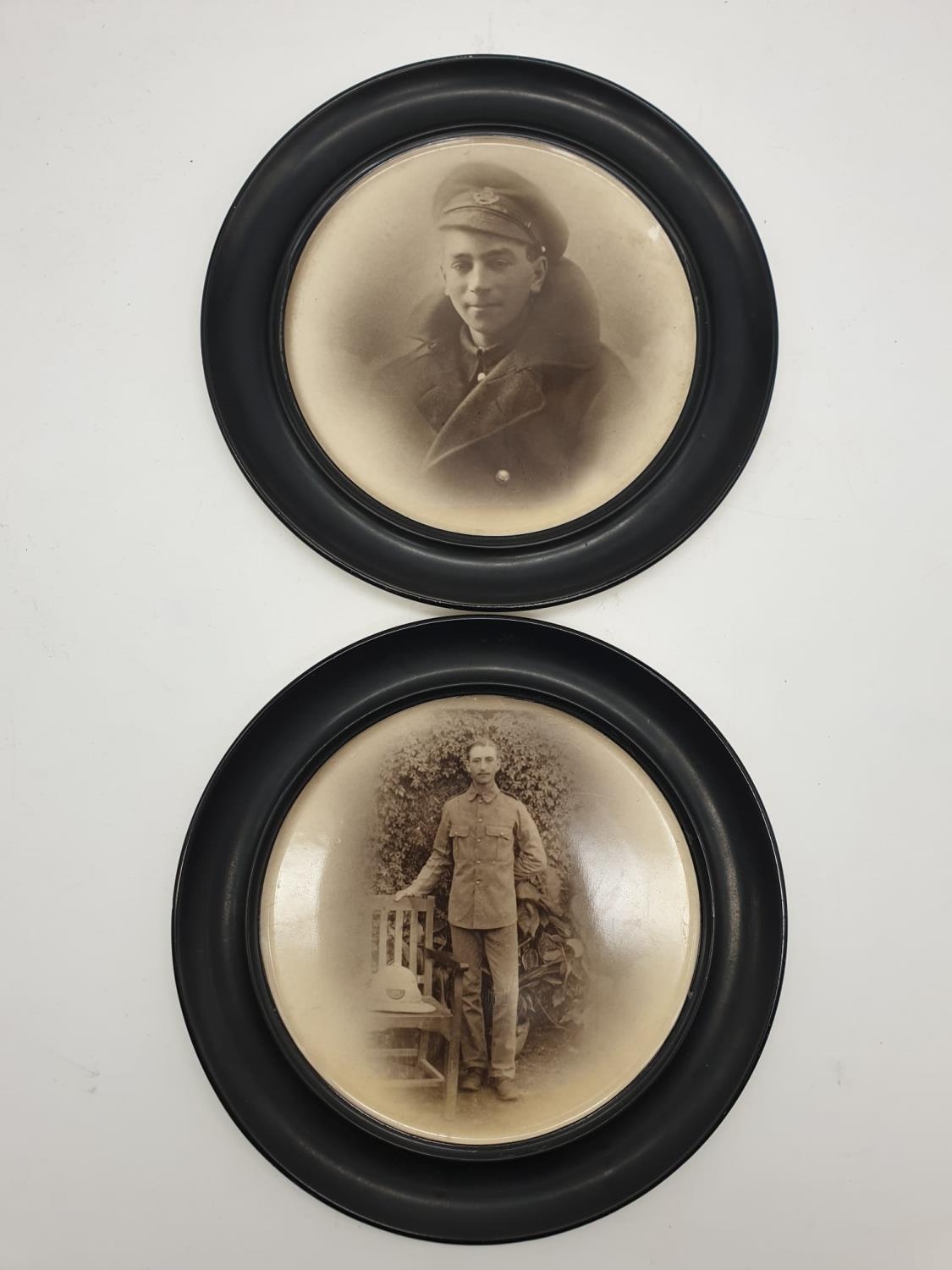 2 PLATES CIRCA 1914 MADE BY FOTOPLAX OF BARKING WHO SPECIALISED IN TRANSFERRING PHOTOS ONTO