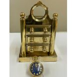 Vintage Masonic Rolex pocket watch with stand good condition and good working order but no