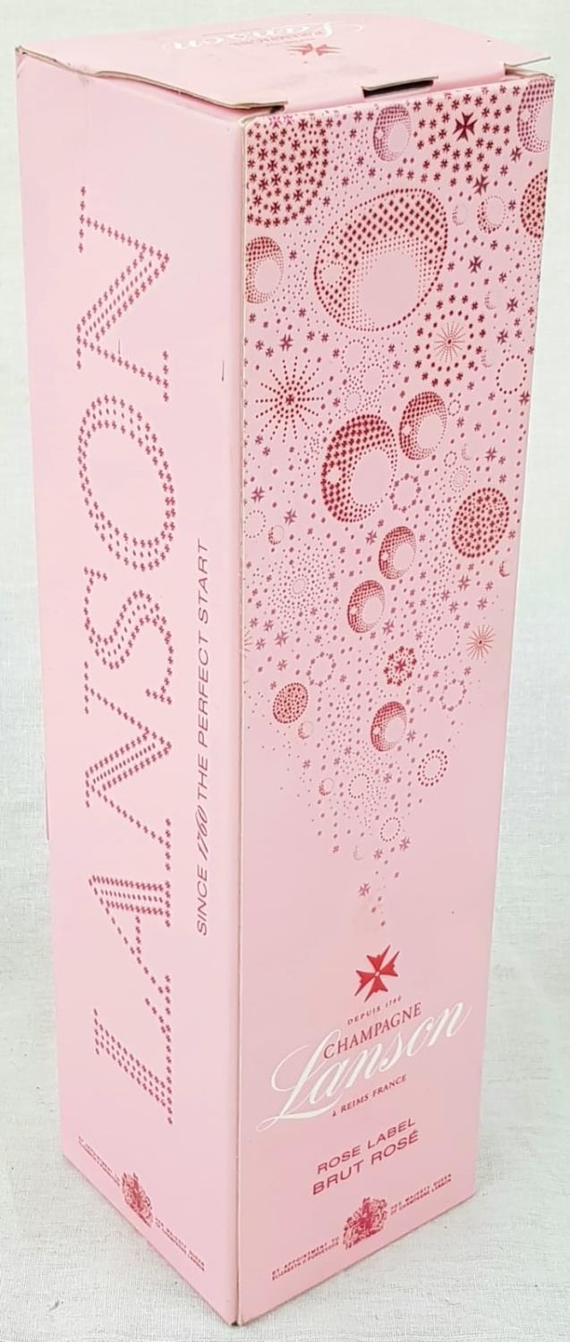 Bottle (75cl) Lanson Rosé Champagne. As new, in gift box. - Image 4 of 4