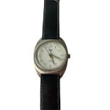 Vintage pilots wristwatch having military arrow markings to face and back of watch,Manual winding