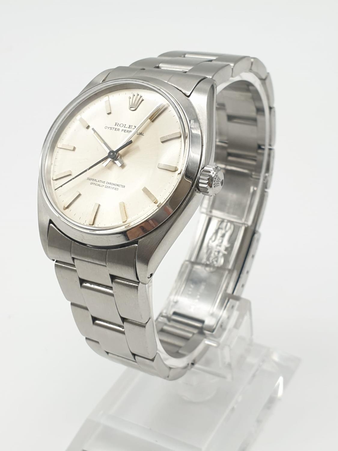 ROLEX OYSTER PERPETUAL WATCH IN STAINLESS STEEL, GOOD CODITION FWO 36MM - Image 2 of 10