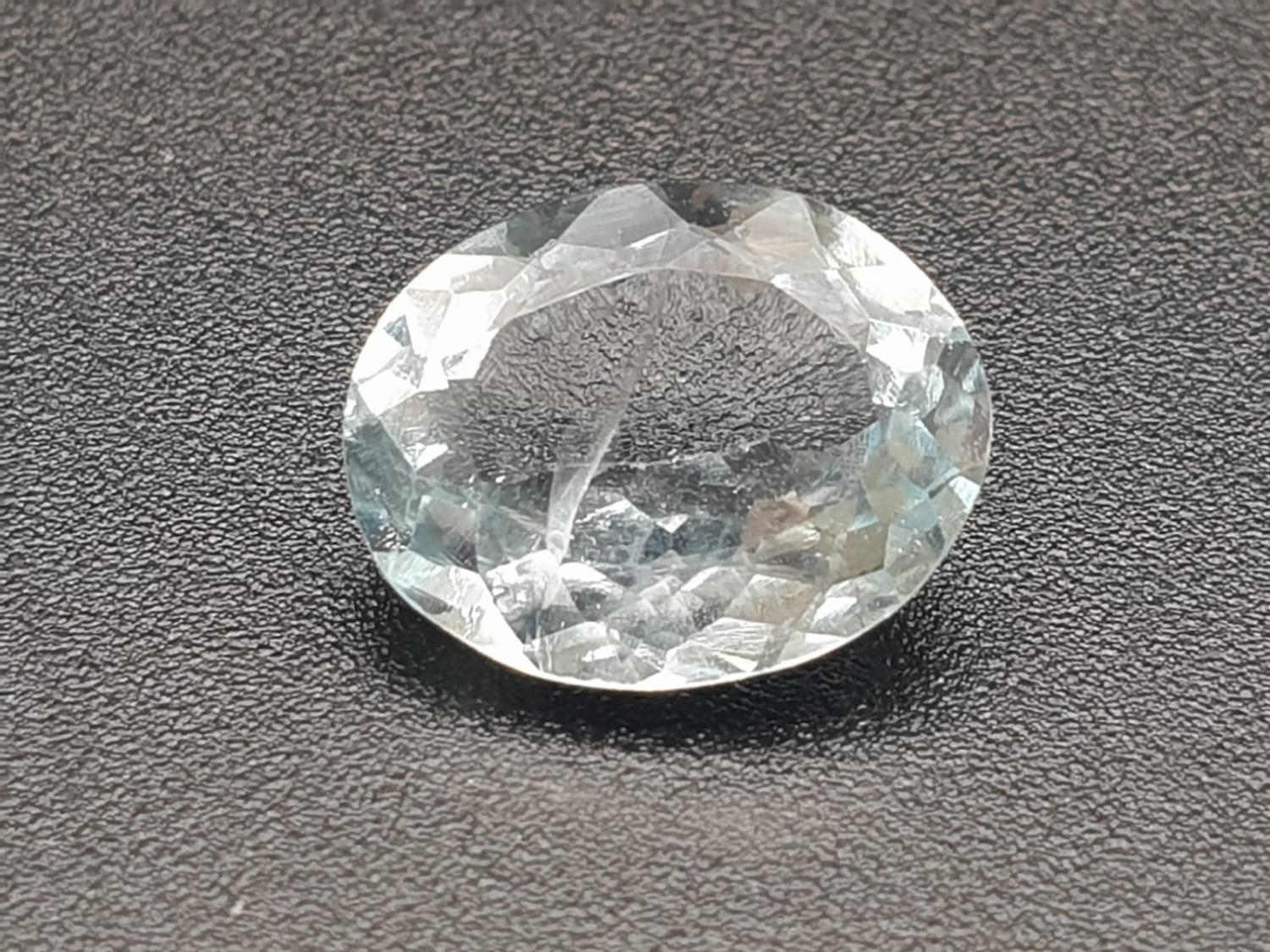 2.62 Cts Natural Aquamarine stone Oval shape IGL&I certified