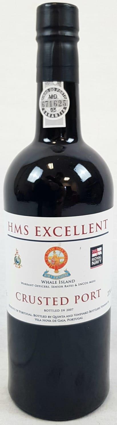 A Bottle (75cl) HMS Excellent Crusted Port 2007.