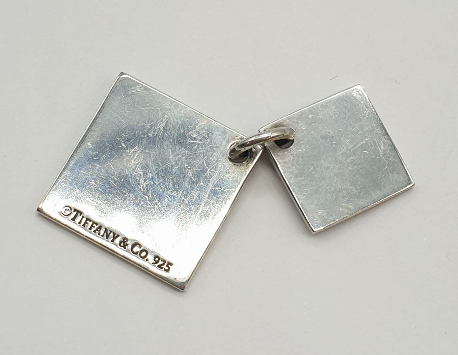 Tiffany silver square pendant