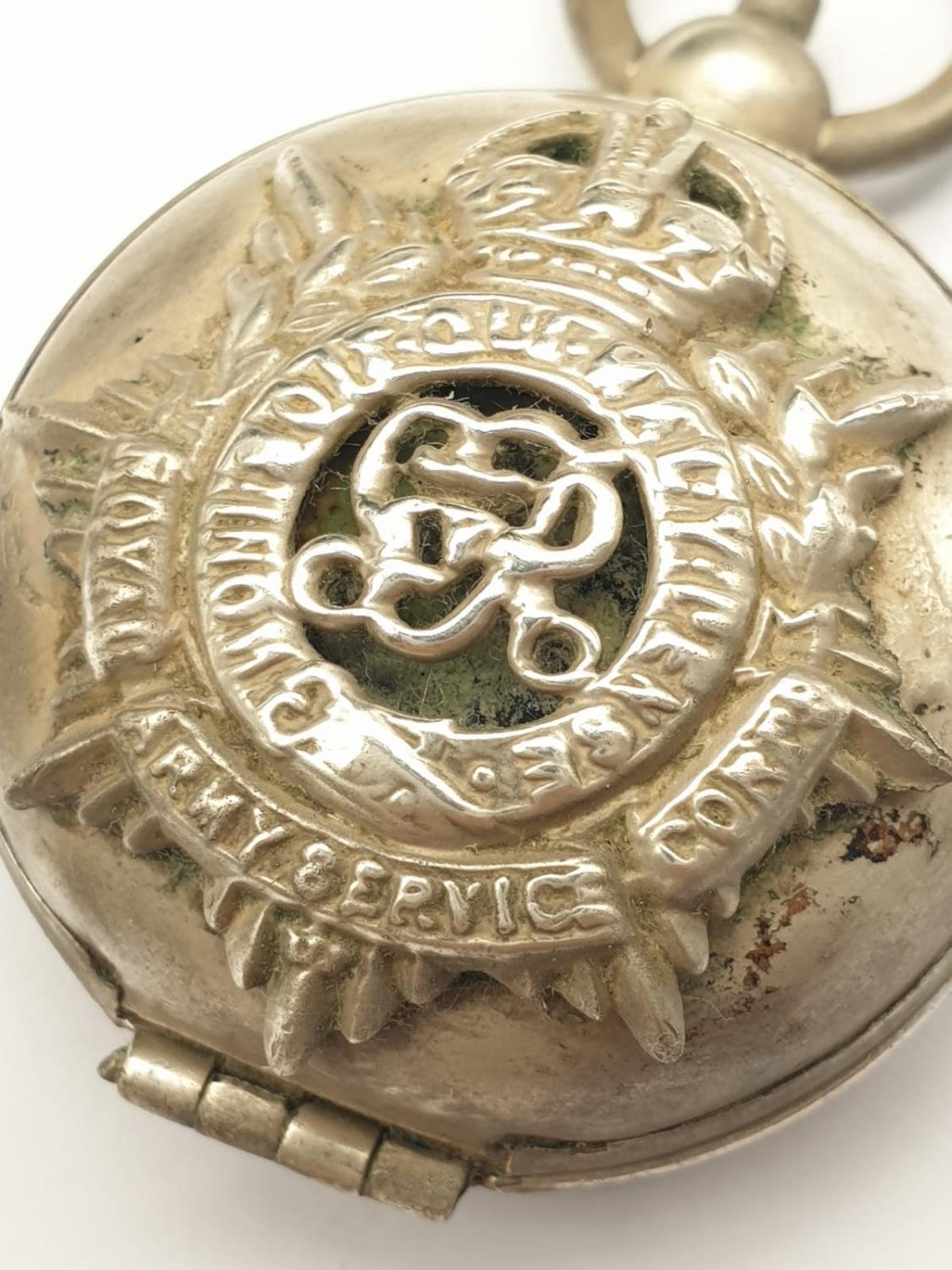 WW2 British Officers Cased Compass with a Royal Army Service Corps Badge - Image 3 of 6